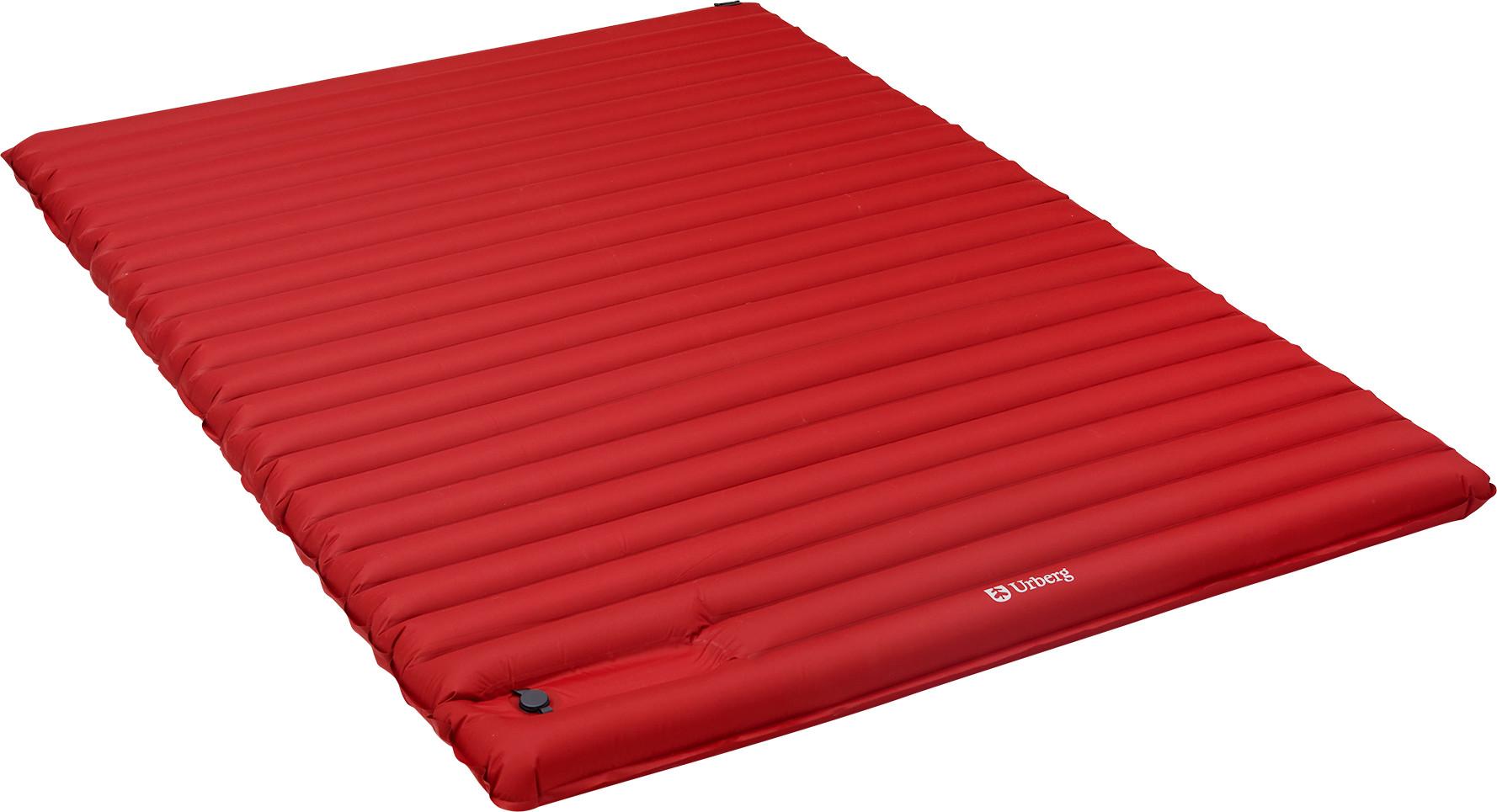 Urberg 2 Person Insulated Airmat dobbelt oppblåsbart liggeunderlag i rio red